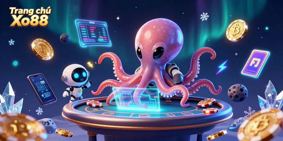 Engage with Trang chủ Xo88 while exploring vibrant alien poker games and crypto elements.
