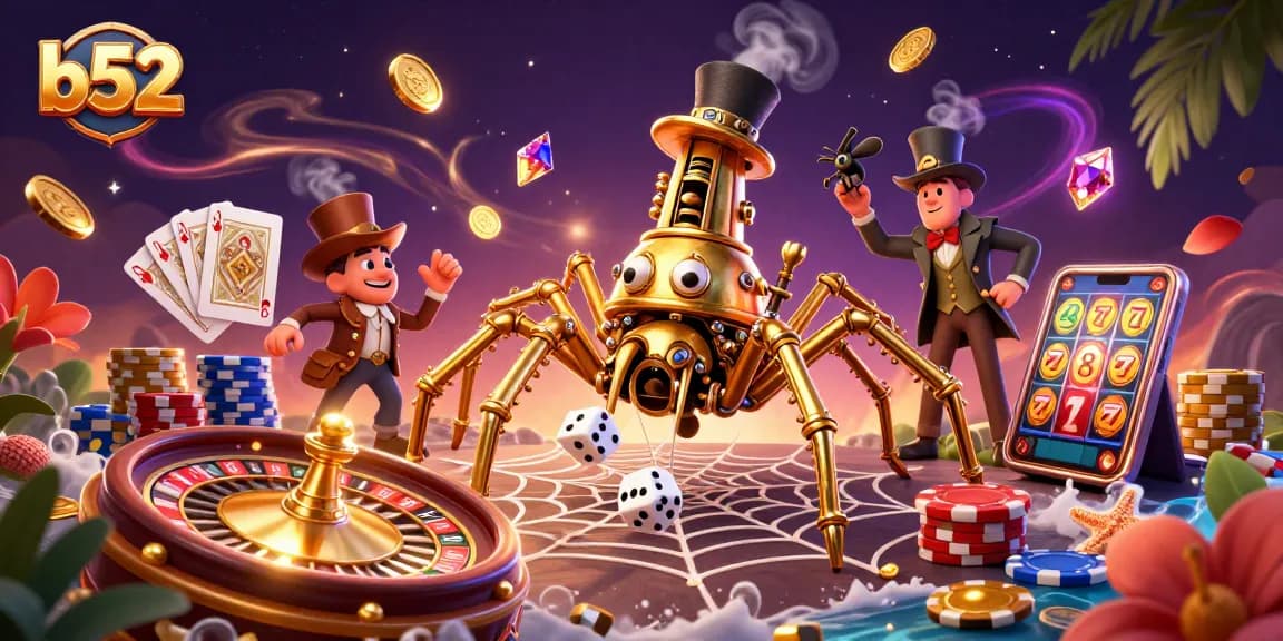 Engage with thrilling b52 gaming experiences featuring intricate designs and casino elements.