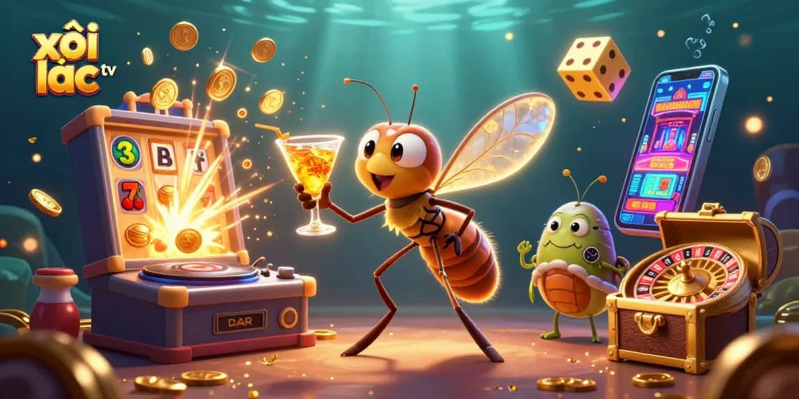 Experience the thrill of xôi lạc tv with vibrant 3D gaming elements and dynamic characters.