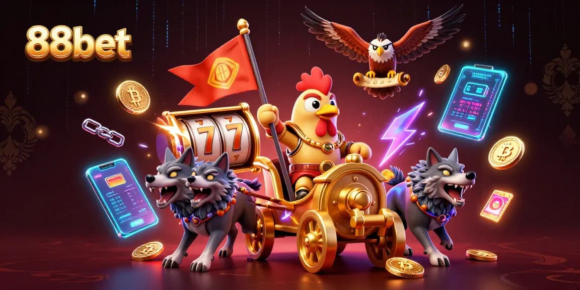 Engage with immersive casino gaming at 88bet featuring vibrant 3D characters in action.