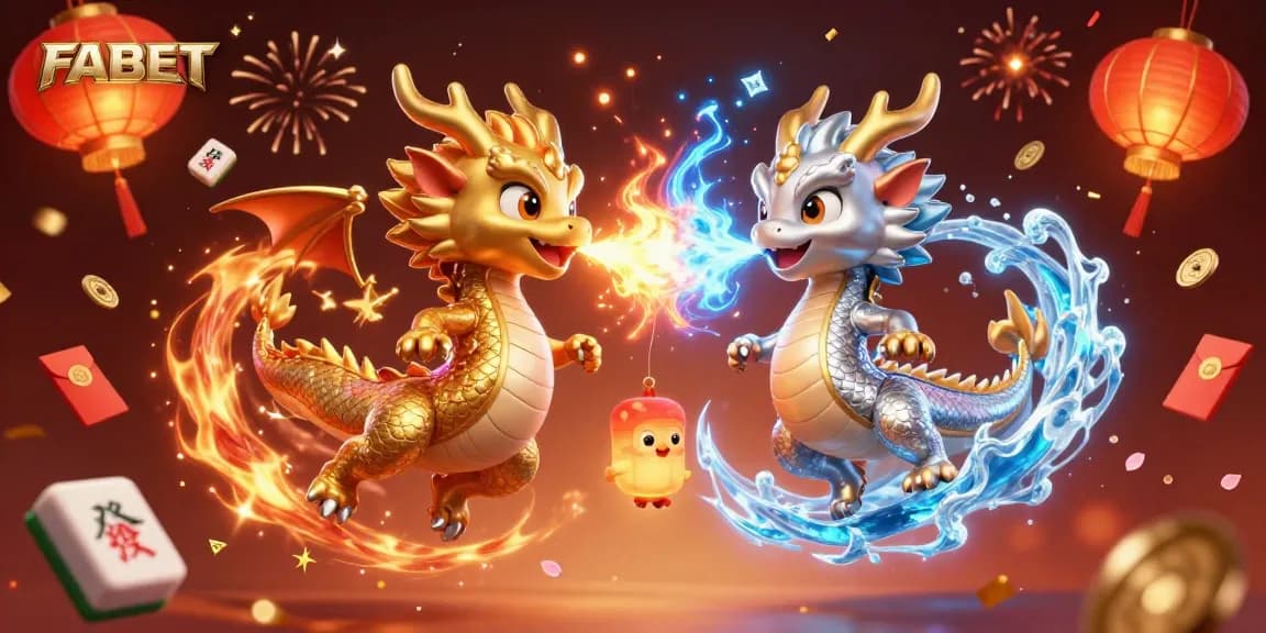 Experience the thrilling action at FABET with animated dragons creating a yin-yang of excitement!