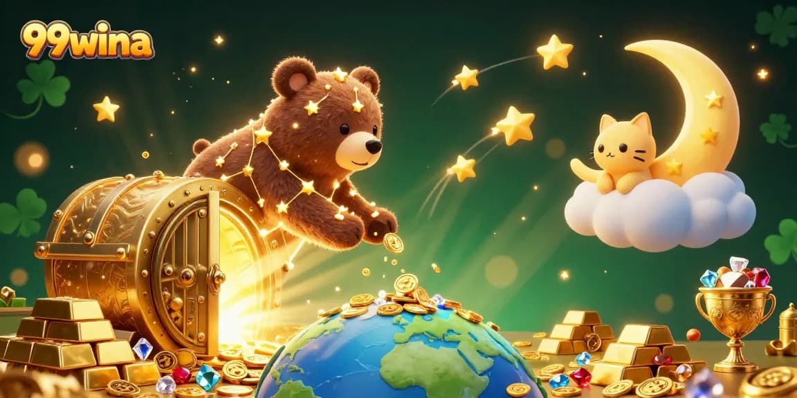 Win exciting jackpots at 99wina with a vibrant casino theme showcasing wealth and adventure.