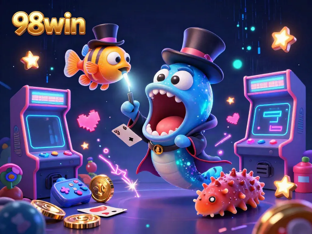 Experience thrilling card tricks in 98win’s magical casino world filled with colorful game elements.
