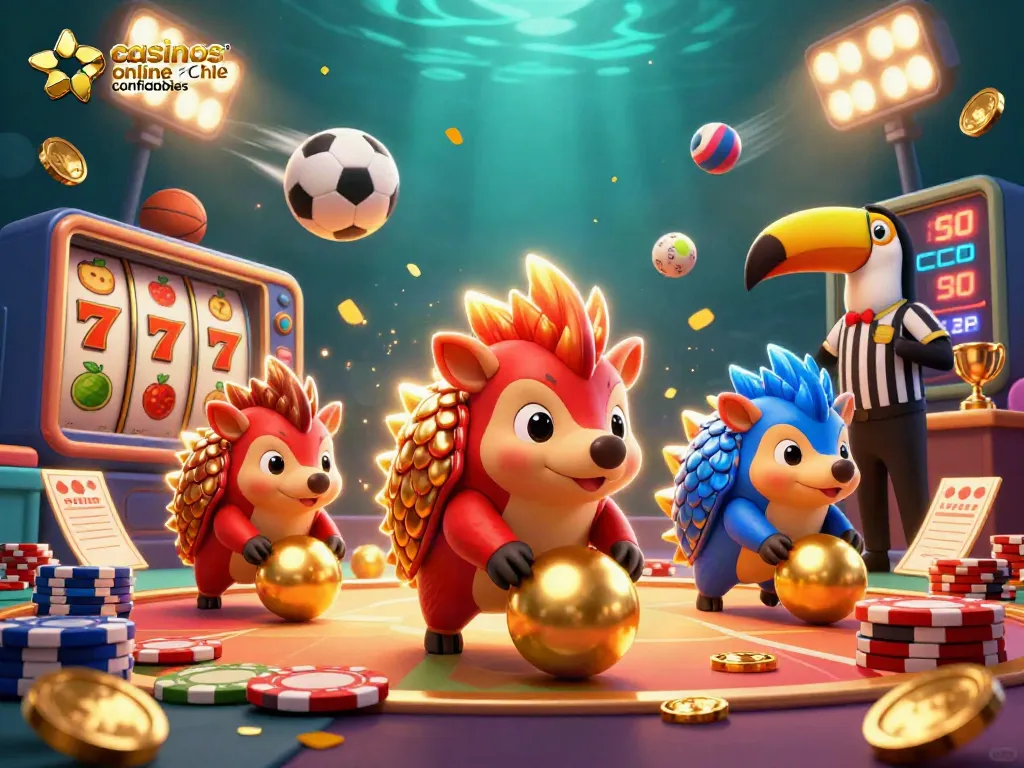 Juega en los casinos online Chile confiables con los pangolines en una emocionante escena de 3D.