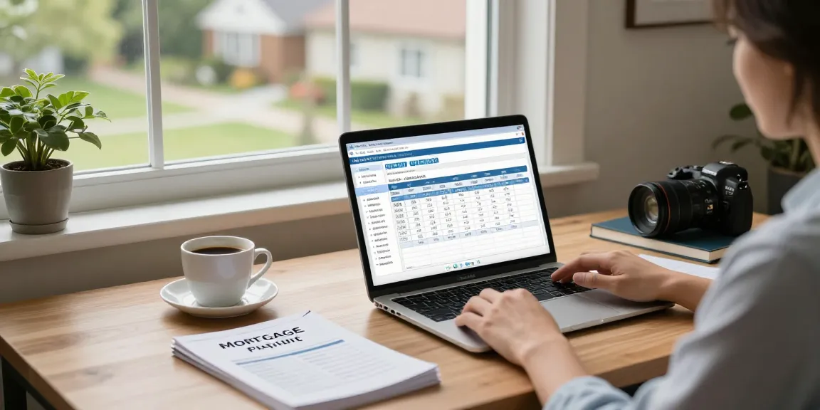Calculating mortgage payment and understanding amortization table while planning finances.