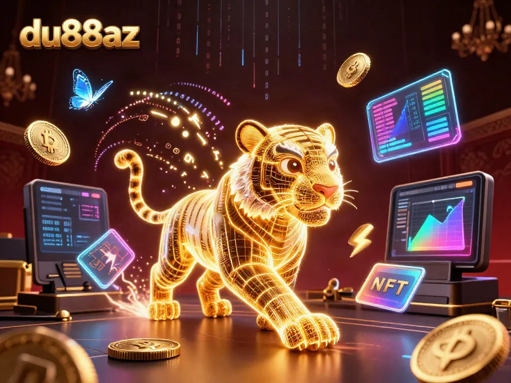 Experience thrilling gameplay at du88az with a vibrant 3D digital casino scene.