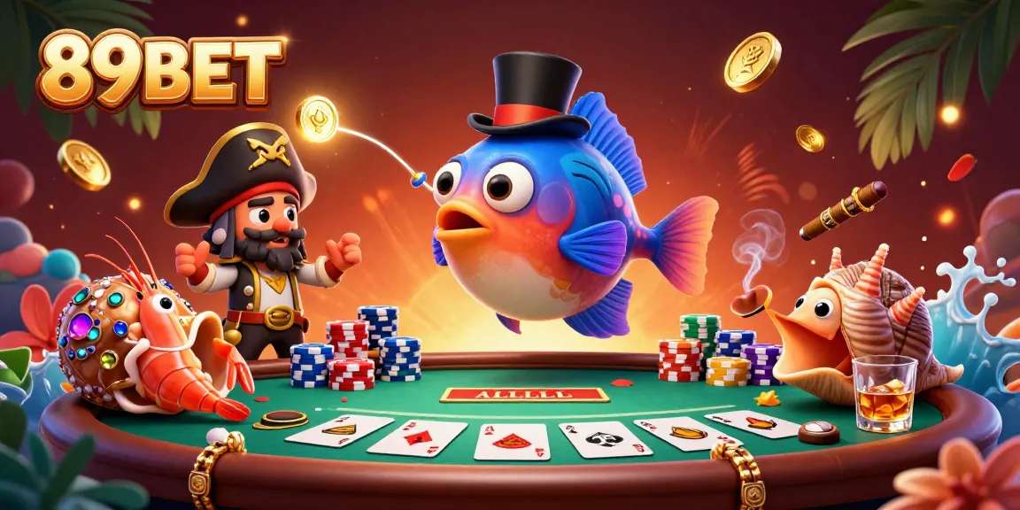 Engage with 89BET's thrilling casíno scene featuring vibrant characters and dynamic card games.